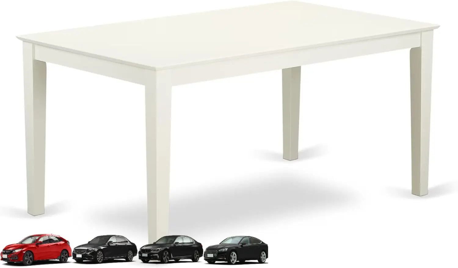 East West Furniture CAT-LWH-S Capri Dining Table - a Rectangle Wooden Table Top with Sturdy Legs, 36x60 Inch, Linen White
East West Furniture CAT-LWH-S Capri Dining Table - a Rectangle Wooden Table Top with Sturdy Legs, 36x60 Inch, Linen White