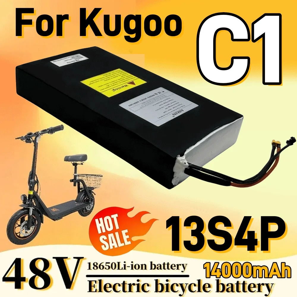 48V 15Ah 100% new 13s4p Li-ion battery scooter battery for Kugoo C1/C1 Plus scooter Replace battery XT30+SM Plug
48V 15Ah 100% new 13s4p Li-ion battery scooter battery for Kugoo C1/C1 Plus scooter Replace battery XT30+SM Plug