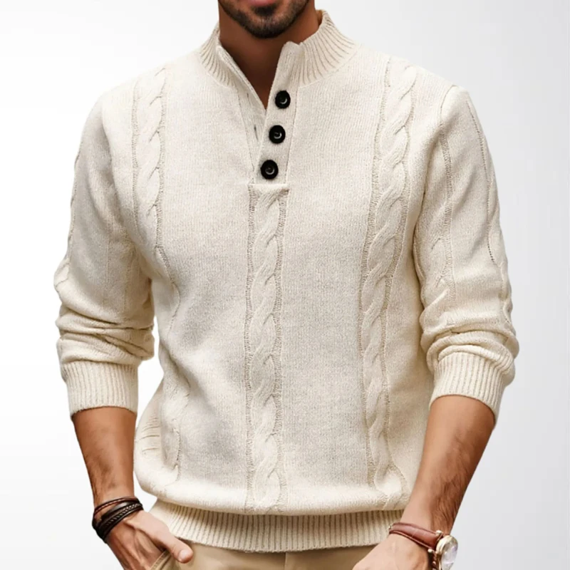 Autumn Men Sweaters Knitwear Pullovers Solid Color Long Sleeved Sweater Male Casual Daily Button Stand Collar Clothing SY0017
Autumn Men Sweaters Knitwear Pullovers Solid Color Long Sleeved Sweater Male Casual Daily Button Stand Collar Clothing SY0017