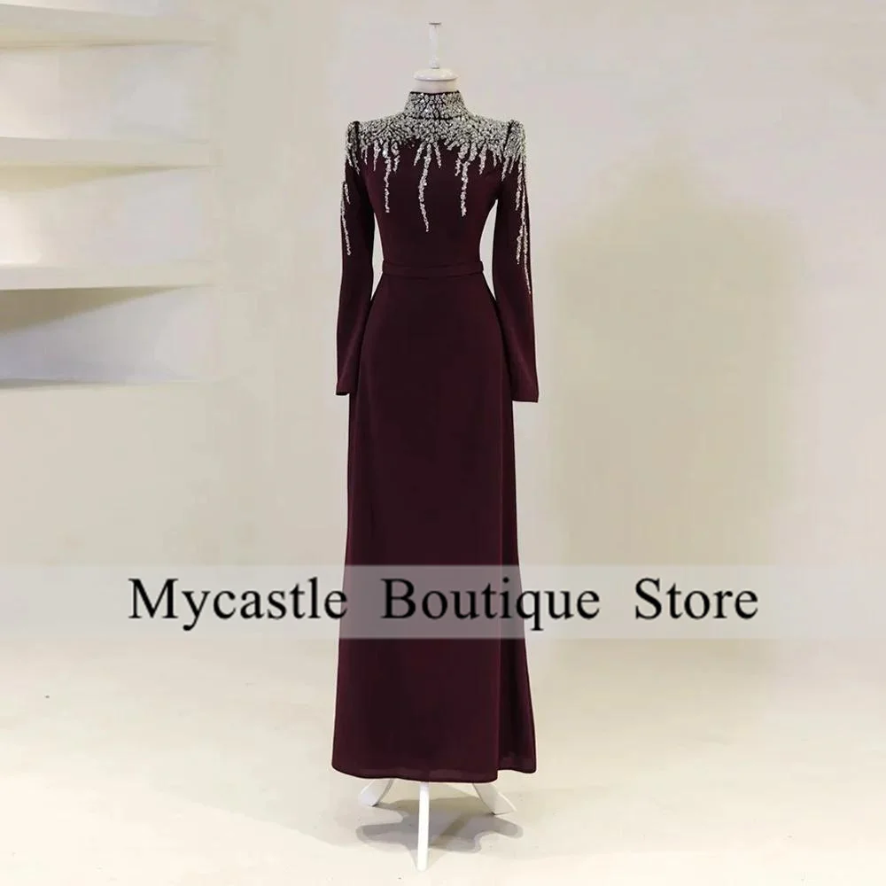 Black Beaded Evening Dress Customized Long Sleeves Square Neck Pearls Ankle Length Arabian Prom Gown Formal Party Dresses
Black Beaded Evening Dress Customized Long Sleeves Square Neck Pearls Ankle Length Arabian Prom Gown Formal Party Dresses