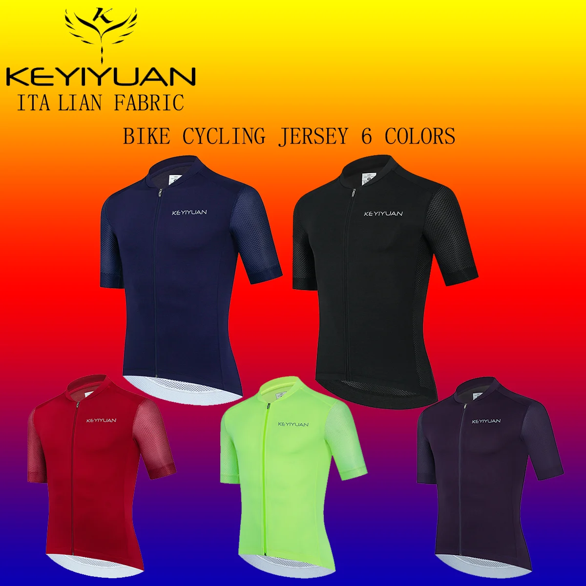 KEYIYUAN Road MTB Cycle Clothes Tops Bicycle Shirts Summer Short Sleeve Cycling Jersey Men Bike Clothing Camisas Ciclista
KEYIYUAN Road MTB Cycle Clothes Tops Bicycle Shirts Summer Short Sleeve Cycling Jersey Men Bike Clothing Camisas Ciclista