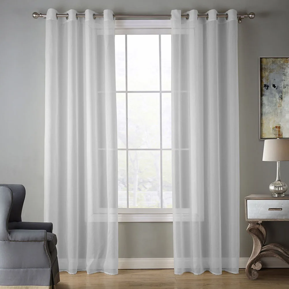 Window Voile Curtains Transparent Delicate Breathable Living Room Bedroom Balcony Curtain Panels Home Decoration
Window Voile Curtains Transparent Delicate Breathable Living Room Bedroom Balcony Curtain Panels Home Decoration