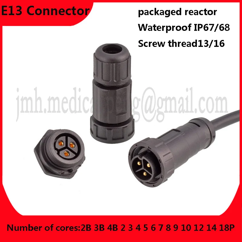E13 Threaded Reverse Pole 18 Core 12PIN Large Current Outdoor Waterproof Plug Plant Lamp Plastic Joint Structure Stability
E13 Threaded Reverse Pole 18 Core 12PIN Large Current Outdoor Waterproof Plug Plant Lamp Plastic Joint Structure Stability