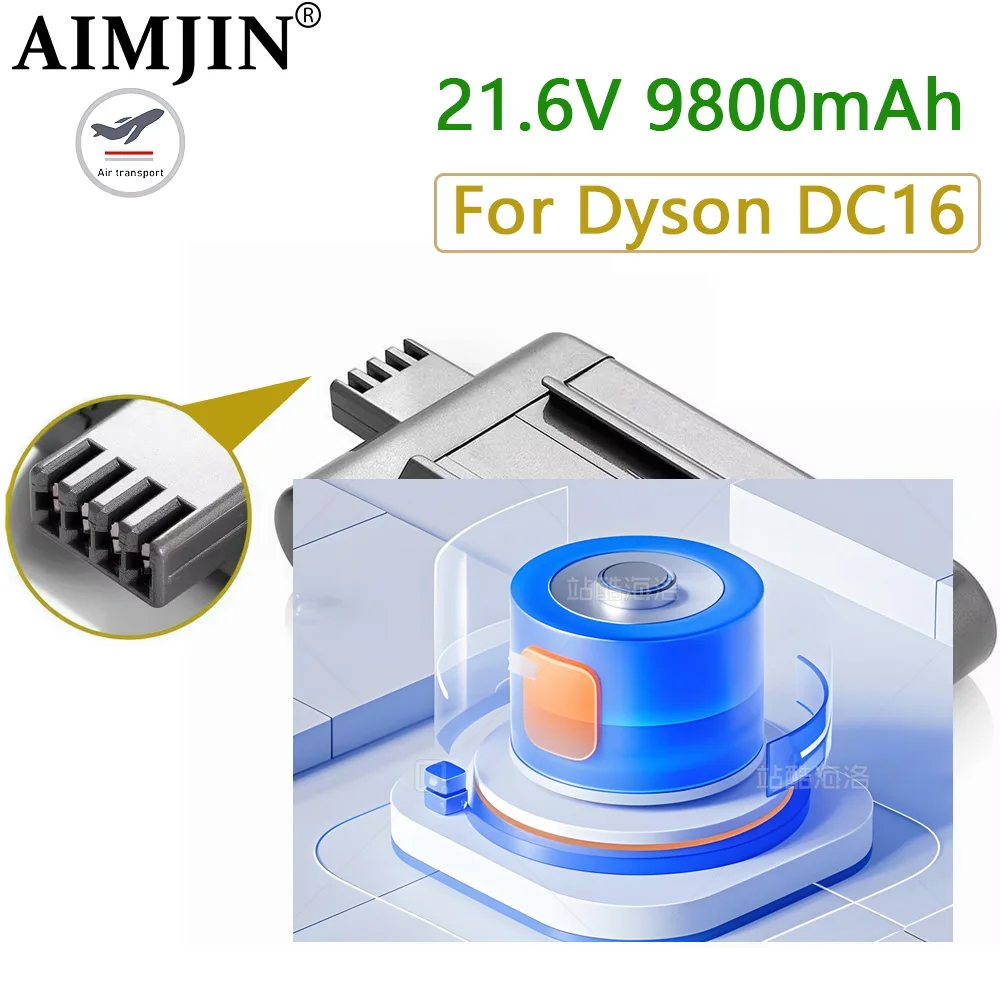 DC16 lithium-ion rechargeable battery 21.6V for Dyson vacuum cleaner DC16 DC12 12097 BP01 912433-01 L50 replacement battery
DC16 lithium-ion rechargeable battery 21.6V for Dyson vacuum cleaner DC16 DC12 12097 BP01 912433-01 L50 replacement battery