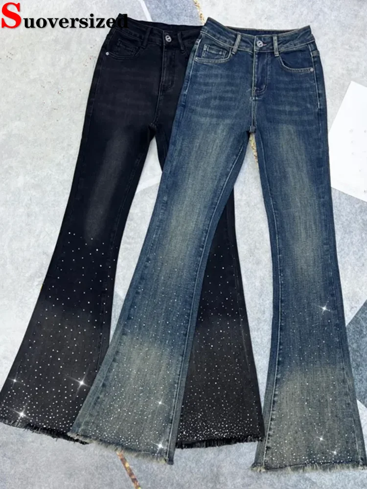 Korean Design Skinny Flare Jeans Women Fashion High Waist Stretch Wide Leg Denim Pants Spring Fall Casual Vintage Vaqueros New
Korean Design Skinny Flare Jeans Women Fashion High Waist Stretch Wide Leg Denim Pants Spring Fall Casual Vintage Vaqueros New