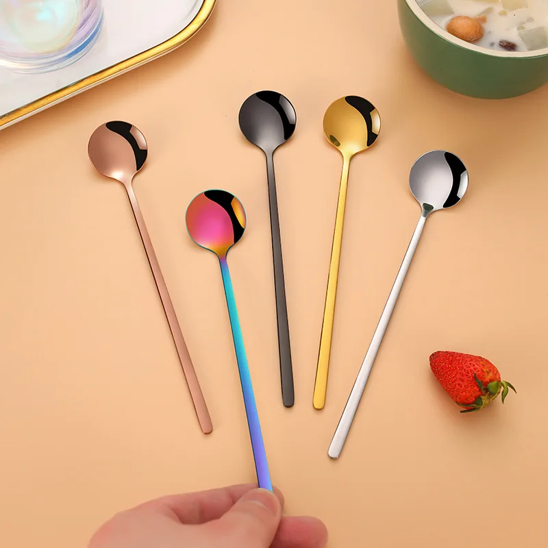 50pcs 304 Stainless Steel Small Round Coffee Stirring Spoon Creative Household Dessert Small Spoon Bar Wine Mixing Long Handle
50pcs 304 Stainless Steel Small Round Coffee Stirring Spoon Creative Household Dessert Small Spoon Bar Wine Mixing Long Handle