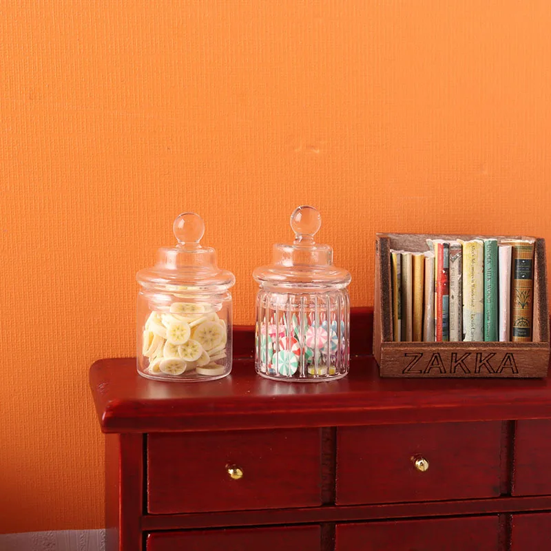 1:12 Scale Miniature Dollhouse Glass Candy Bottle Jar Pretend Play Toys Doll Kitchen Mini Cookies Simulation Storage Can Model
1:12 Scale Miniature Dollhouse Glass Candy Bottle Jar Pretend Play Toys Doll Kitchen Mini Cookies Simulation Storage Can Model