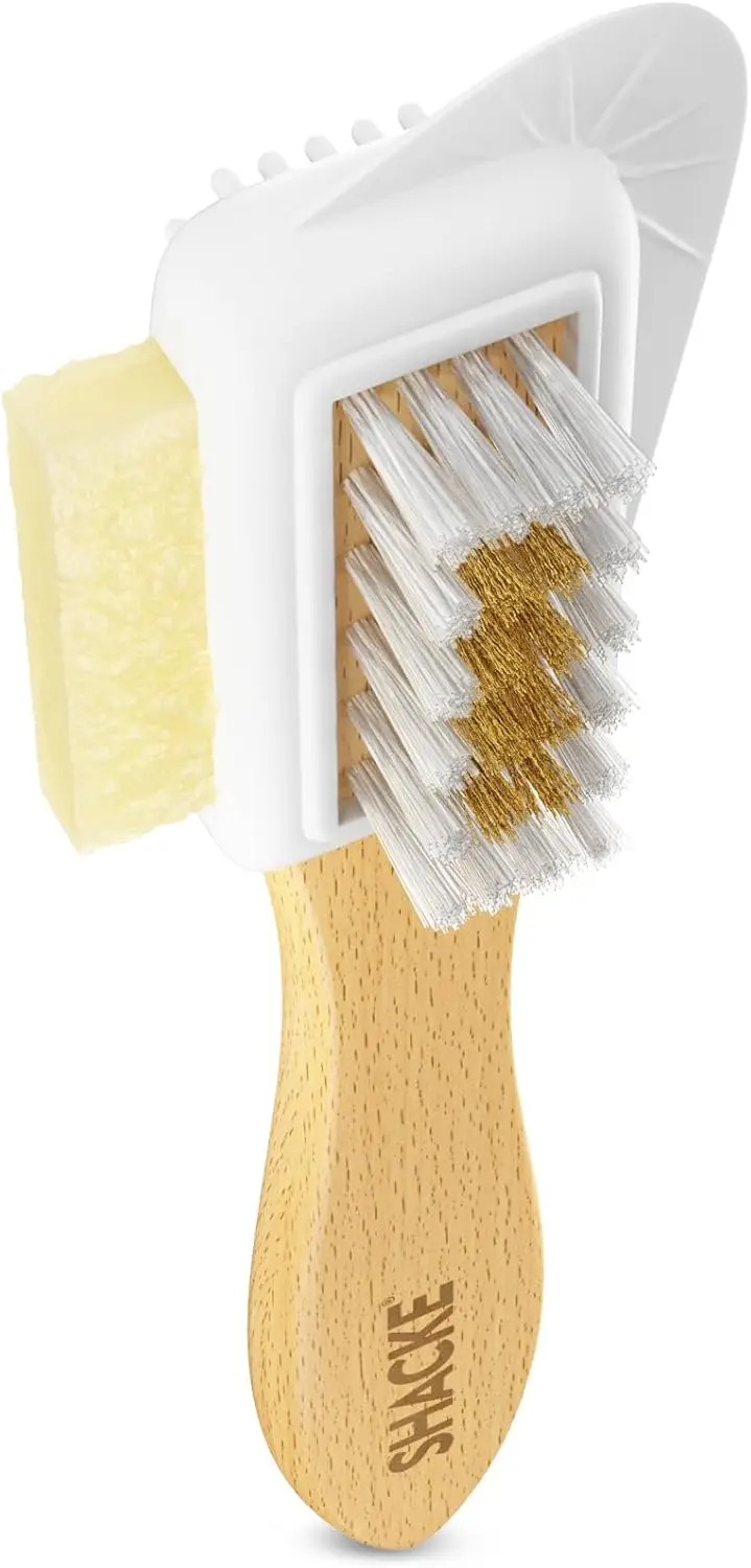 4-Way Suede & Nubuck Leather Brush Cleaner with Eraser for Shoes
4-Way Suede & Nubuck Leather Brush Cleaner with Eraser for Shoes