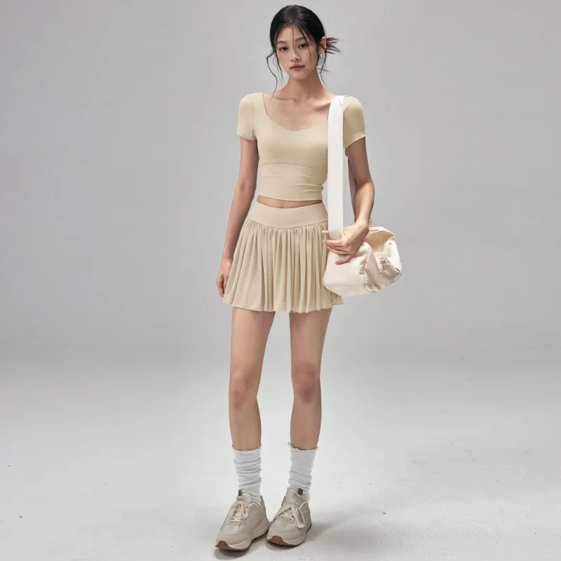 Women's Yoga Set with Built-in Bra Tennis Skirt
Women's Yoga Set with Built-in Bra Tennis Skirt