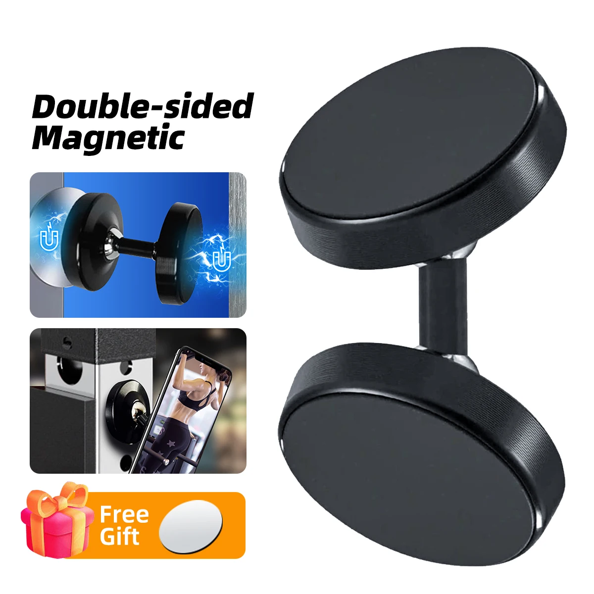Double-Sided Magnetic Phone Holder For Samsung Xiaomi Huawei Dual Magnet Mount Stand Gym Kitchen Metal Surface
Double-Sided Magnetic Phone Holder For Samsung Xiaomi Huawei Dual Magnet Mount Stand Gym Kitchen Metal Surface