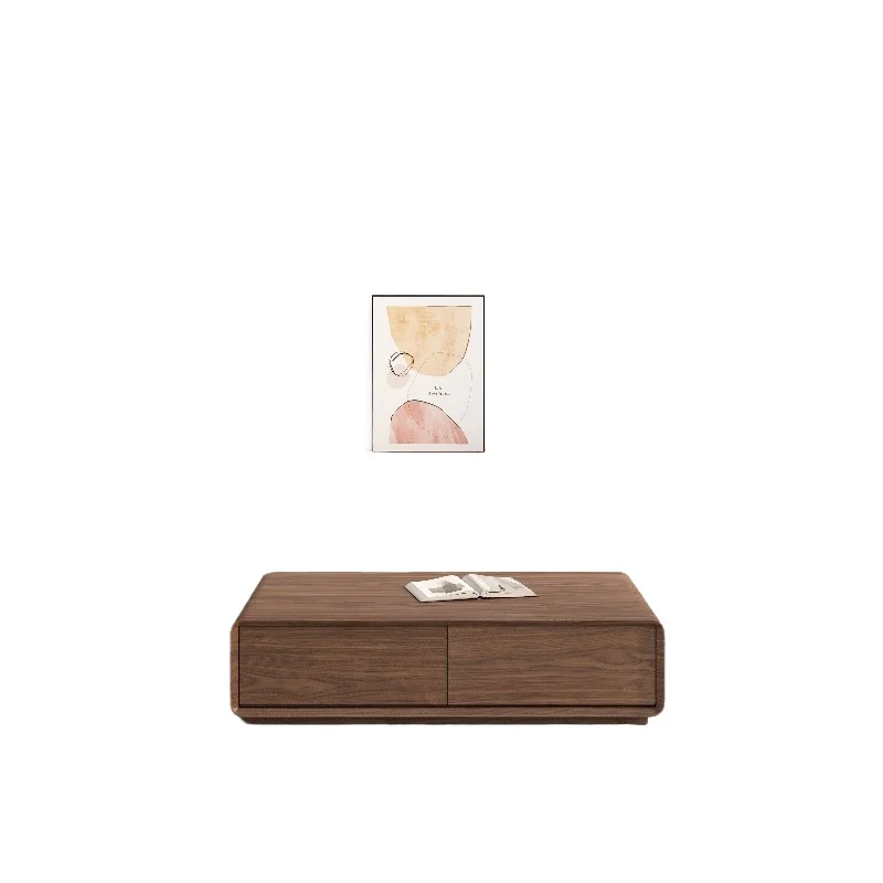 Modern simple solid wood TV cabinet coffee table combination, black walnut floor-to-ceiling small apartment suspended
Modern simple solid wood TV cabinet coffee table combination, black walnut floor-to-ceiling small apartment suspended