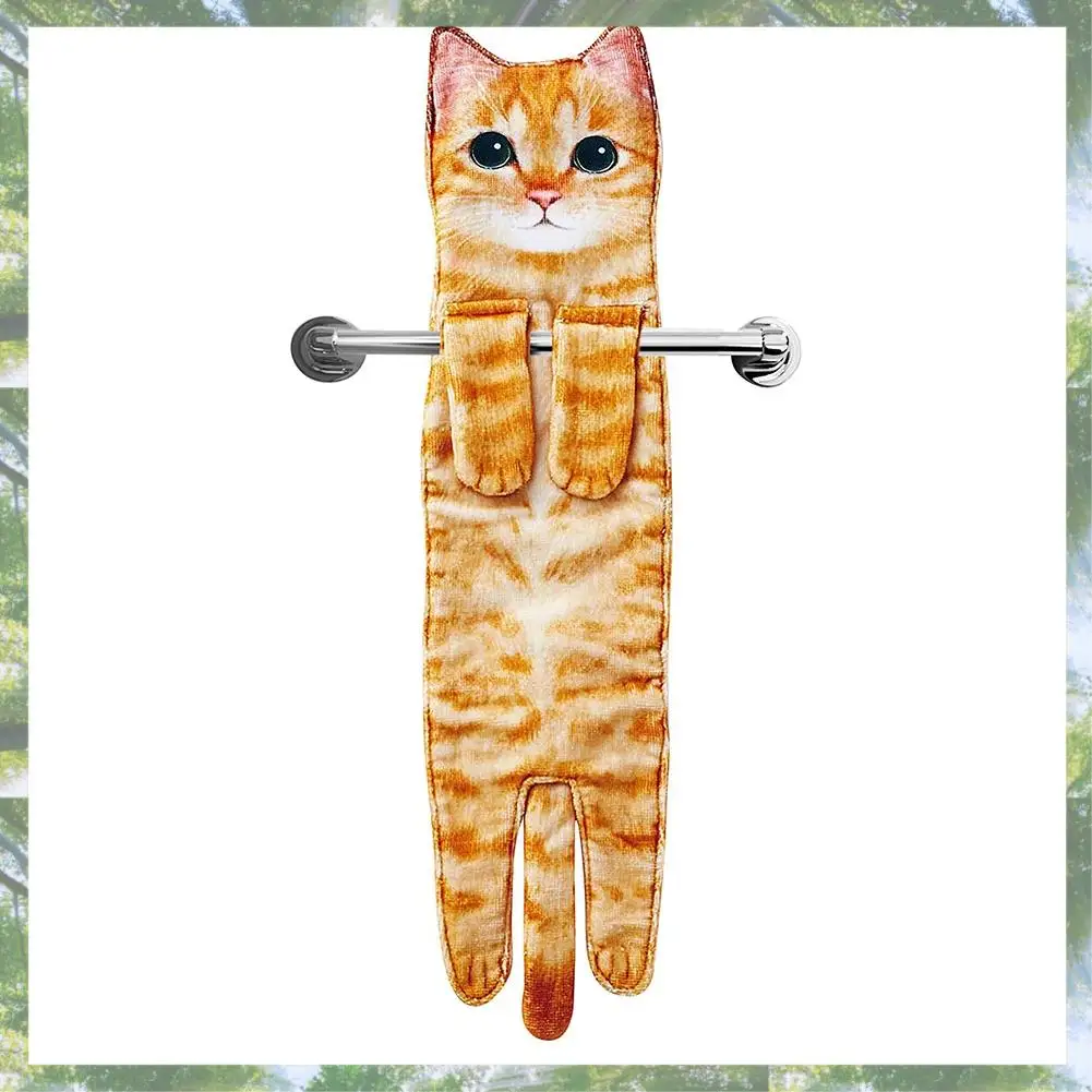 L73A 2025-Cat Funny Hand Washing Towel Bathroom Kitchen Lovely Decorative Hanging Towel Soft Housewarming Gift For Cat Lovers
L73A 2025-Cat Funny Hand Washing Towel Bathroom Kitchen Lovely Decorative Hanging Towel Soft Housewarming Gift For Cat Lovers