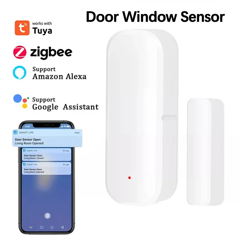 Датчик двери Zigbee, беспроводной датчик окна с оповещением о приложении для домашней безопасности, совместимый с Alexa Google Assistant
Датчик двери Zigbee, беспроводной датчик окна с оповещением о приложении для домашней безопасности, совместимый с Alexa Google Assistant