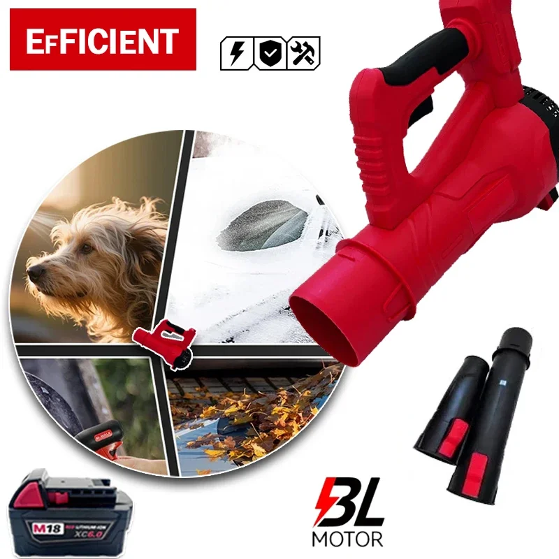 Cordless Air Blower Brushless Handheld Leaf Jet Turbo Blower For Milwaukee Power Tool For Milwaukee 18V Battery
Cordless Air Blower Brushless Handheld Leaf Jet Turbo Blower For Milwaukee Power Tool For Milwaukee 18V Battery