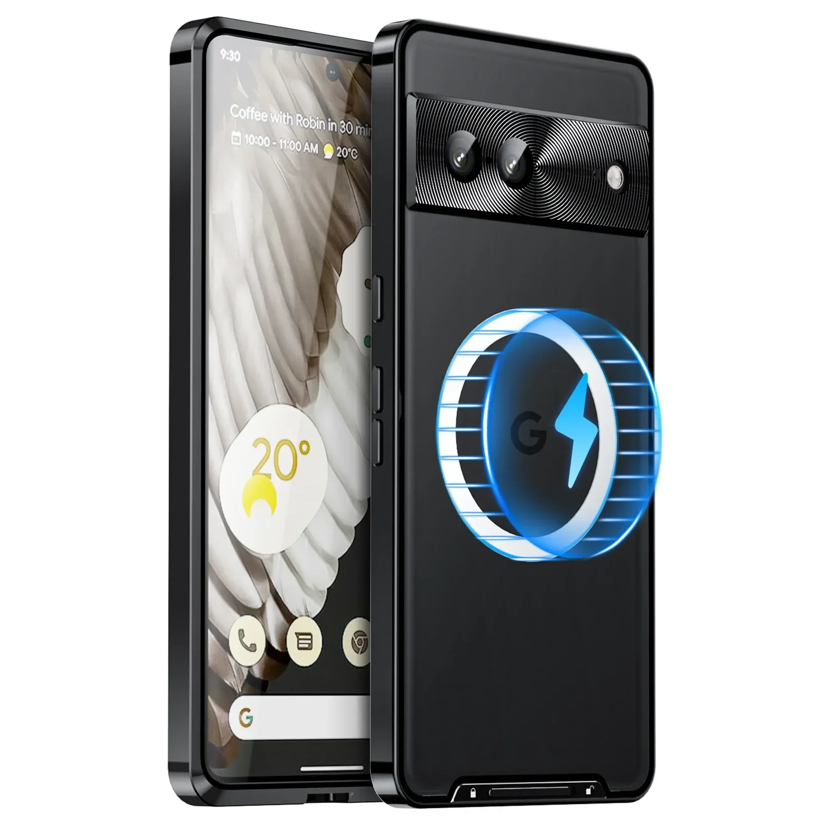 Противоударный металлический чехол для смартфона Google Pixel 7 Pro, металлическая рамка Magsafe, матовый чехол для смартфона Google Pixel 7 7A
Противоударный металлический чехол для смартфона Google Pixel 7 Pro, металлическая рамка Magsafe, матовый чехол для смартфона Google Pixel 7 7A