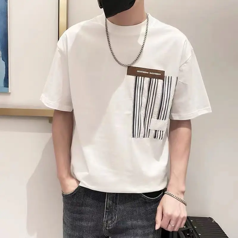 Premium Summer T-Shirt Men 2026 New Short Sleeve Trendy Top Casual Tee Shirt Mens Clothing
Premium Summer T-Shirt Men 2026 New Short Sleeve Trendy Top Casual Tee Shirt Mens Clothing