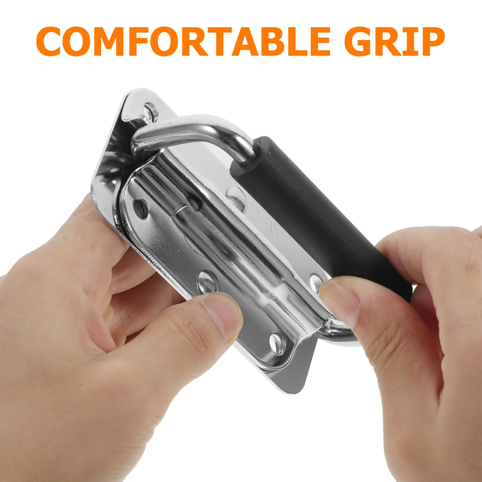4Pcs Iron Box Handles Folding Toolbox Handles Heavy Duty Surface Mounted Chest Handle Replacement for Toolboxes Storage Cases
4Pcs Iron Box Handles Folding Toolbox Handles Heavy Duty Surface Mounted Chest Handle Replacement for Toolboxes Storage Cases