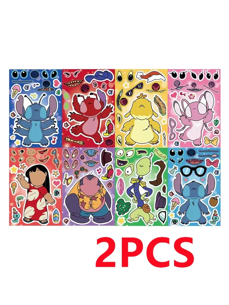 2PCS Disney 8 Sheets/Set Stitch Cartoon Character Puzzle Stickers For Phone Case Water Cup Birthday Gift Decoration Sticker
2PCS Disney 8 Sheets/Set Stitch Cartoon Character Puzzle Stickers For Phone Case Water Cup Birthday Gift Decoration Sticker