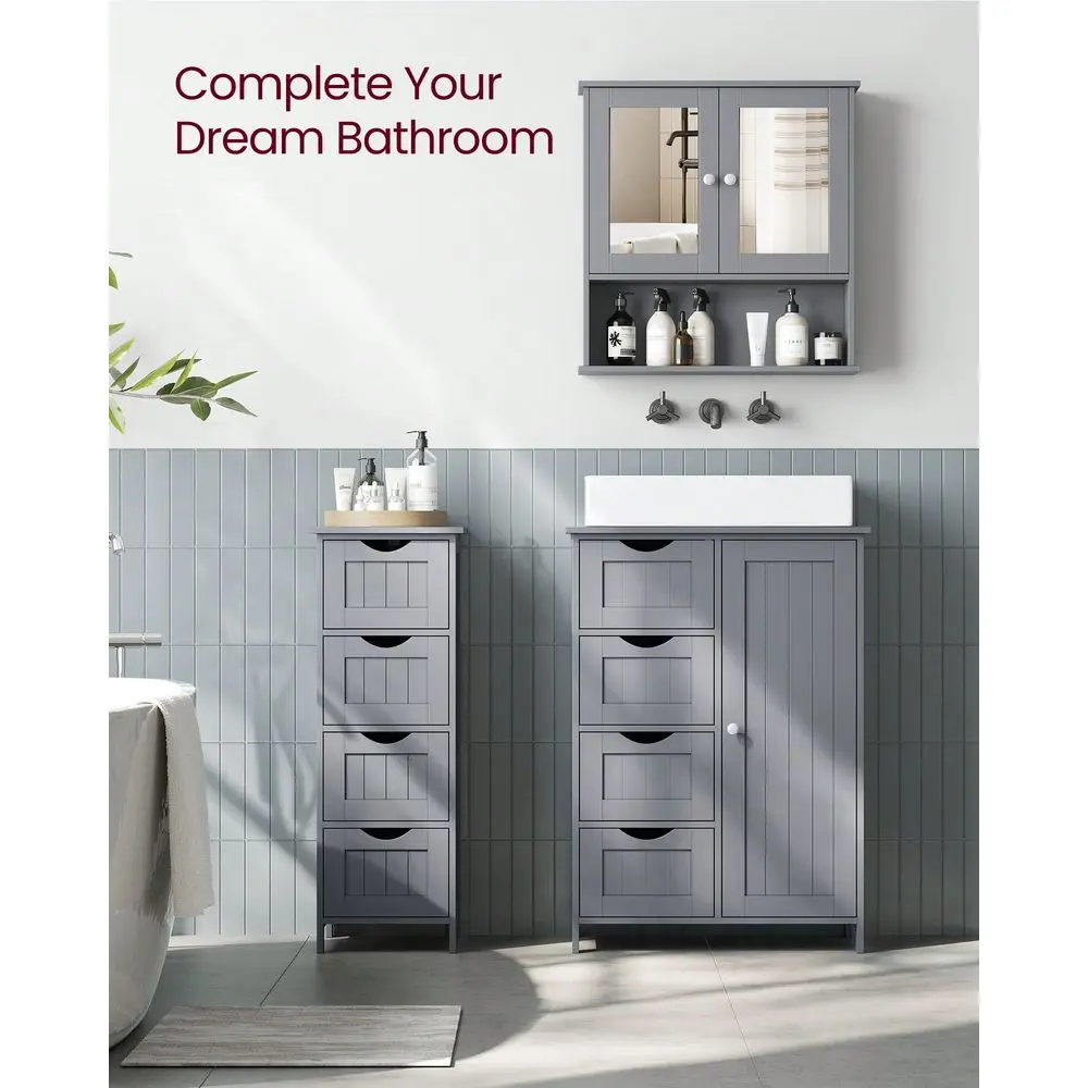 Bathroom Cabinet With Mirror, Wall Cabinet With 2 Mirrored Doors, Adjustable Shelf, Open Compartment, WallMounted, 5.1 X 22.2 X
Bathroom Cabinet With Mirror, Wall Cabinet With 2 Mirrored Doors, Adjustable Shelf, Open Compartment, WallMounted, 5.1 X 22.2 X