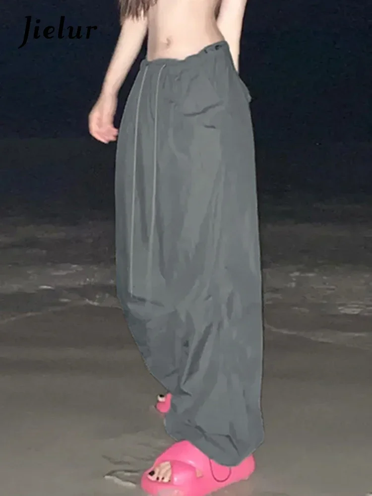 Jielur Loose Grey Fashion Simple Wide Leg Pants Casual Street Solid Color High Waist American Style Drawstring Women Pants
Jielur Loose Grey Fashion Simple Wide Leg Pants Casual Street Solid Color High Waist American Style Drawstring Women Pants