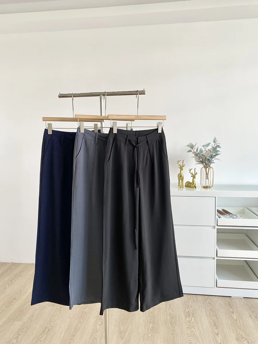 High Waist Loose Fit Chic Simple Women's Casual Pants Summer 2025 Korean Style Wide Leg Pants Polyester Fiber 100%
High Waist Loose Fit Chic Simple Women's Casual Pants Summer 2025 Korean Style Wide Leg Pants Polyester Fiber 100%