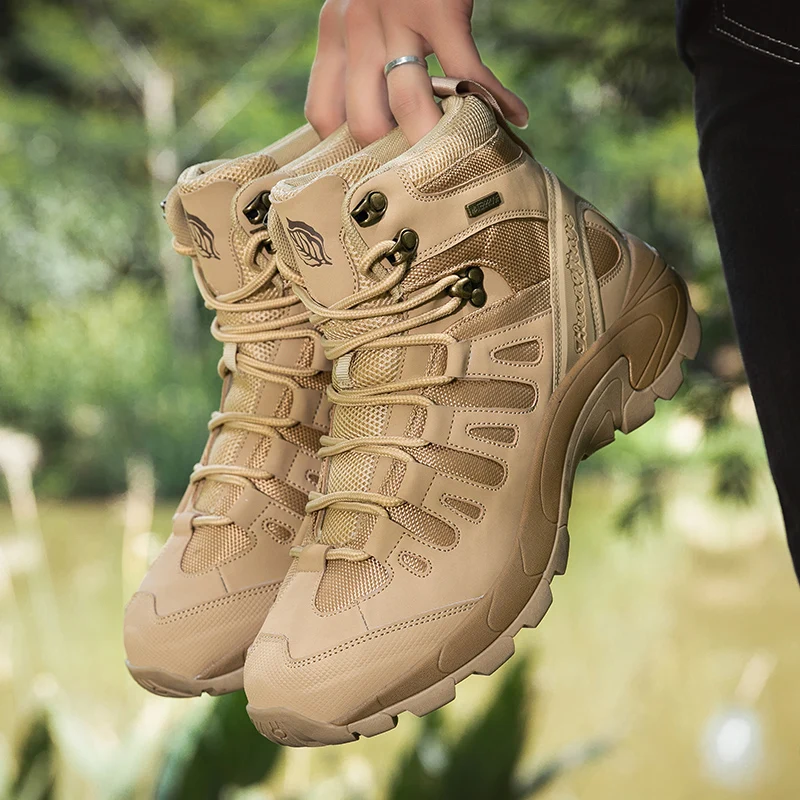 Men New Tactical Boots Waterproof Ultrallight Anti-Slip MaleTraining Breathable Climbing Hiking Shoes Rapid Response Army Boots
Men New Tactical Boots Waterproof Ultrallight Anti-Slip MaleTraining Breathable Climbing Hiking Shoes Rapid Response Army Boots