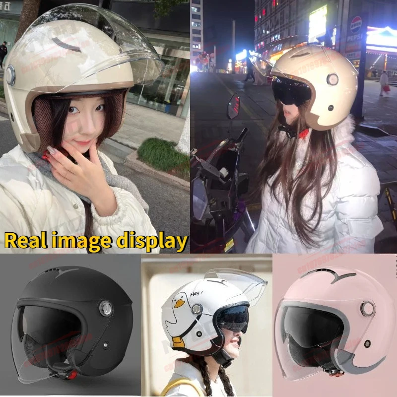 Motorcycle Helmets for Men and Women Four Quarter Season Half Helmets Spring and Summer Safety and Comfort Dual Lenses
Motorcycle Helmets for Men and Women Four Quarter Season Half Helmets Spring and Summer Safety and Comfort Dual Lenses
