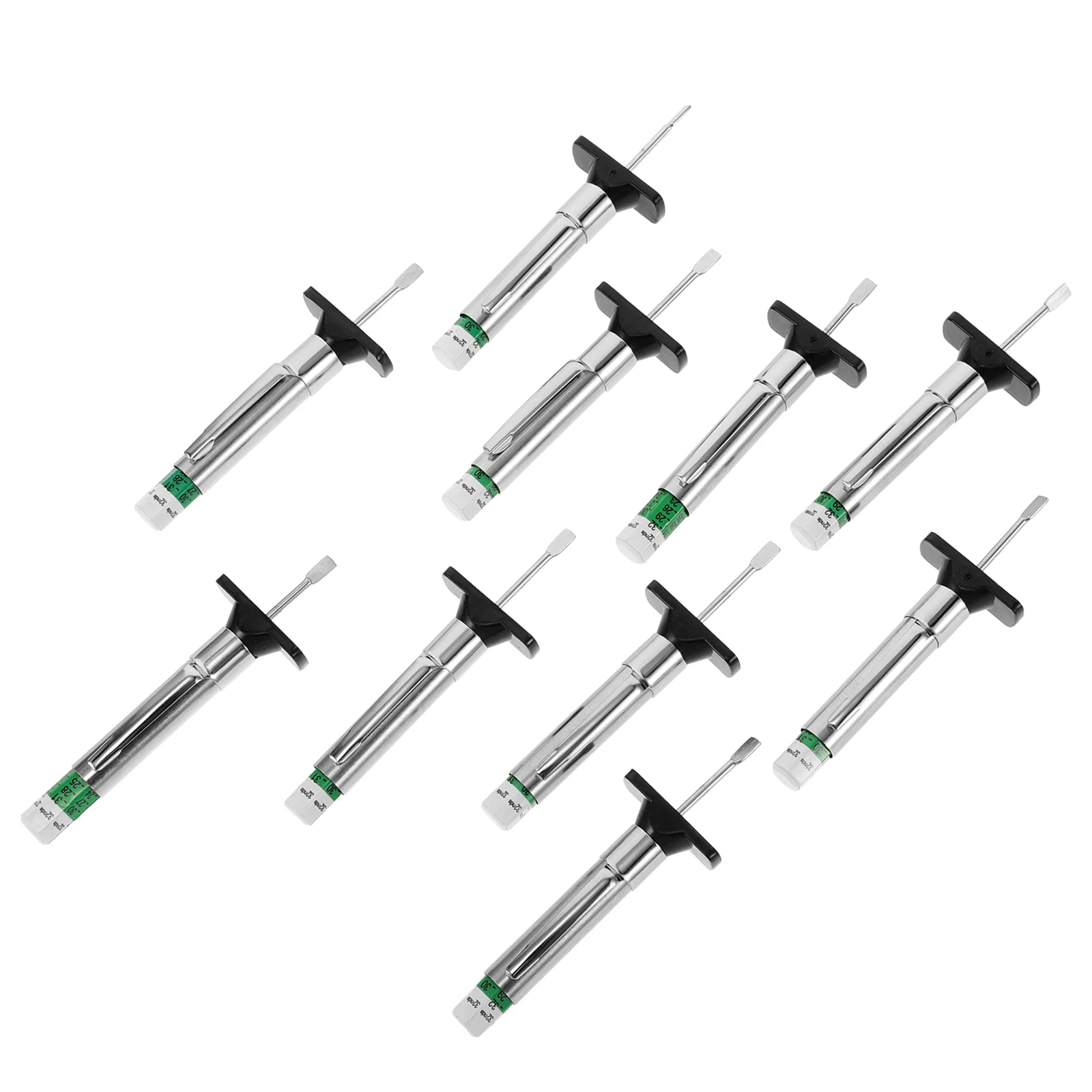 10 Pcs Depth Gauge Stainless Steel Measurement Tool for Cars Motorcycles Accurate Tire Tread Gauge Tread Checker
10 Pcs Depth Gauge Stainless Steel Measurement Tool for Cars Motorcycles Accurate Tire Tread Gauge Tread Checker