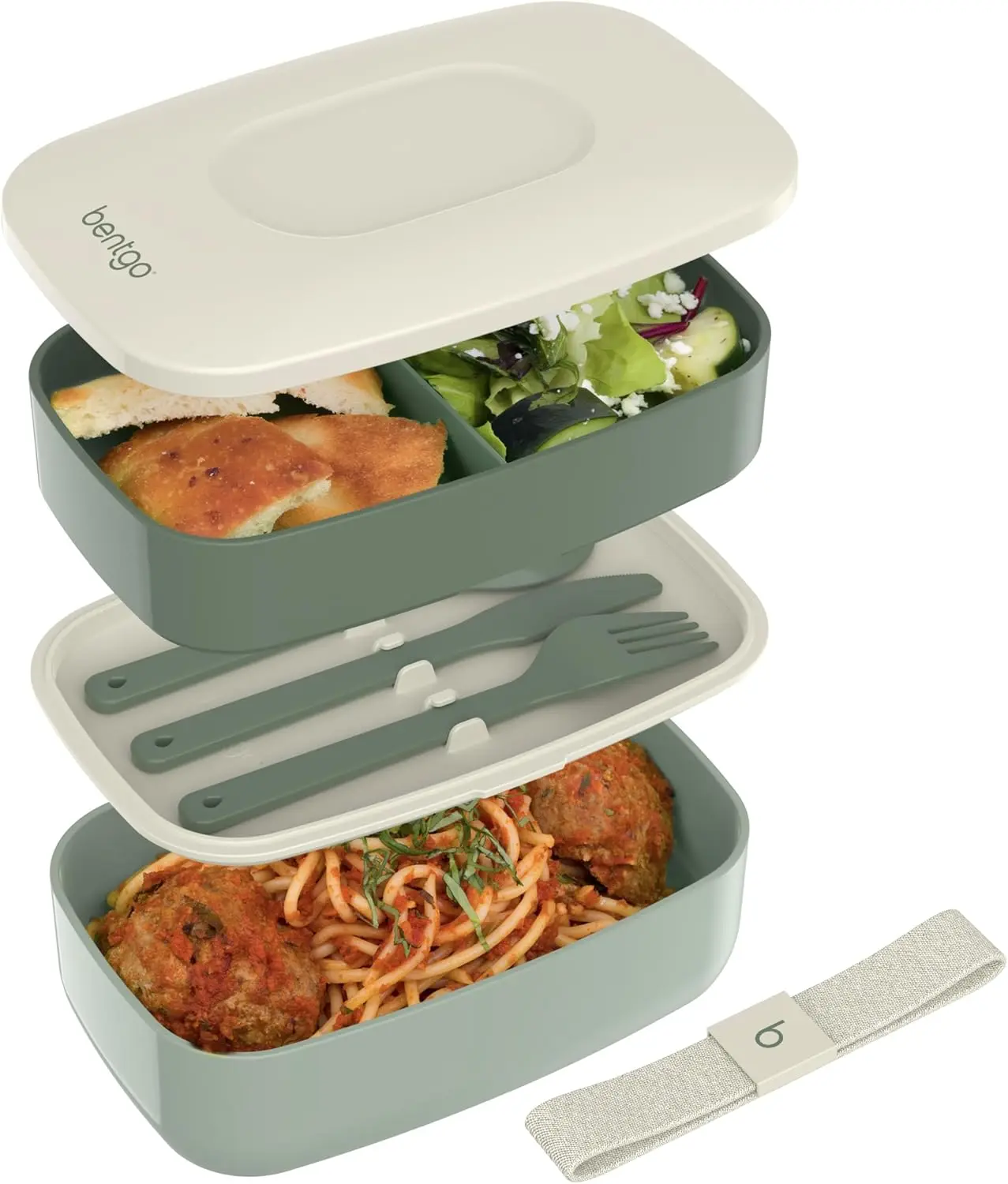 Classic - Adult Bento Box, Stackable 3-Compartment Lunch Box with Removable Utensil Set and Sealing Strap, BPA-Free
Classic - Adult Bento Box, Stackable 3-Compartment Lunch Box with Removable Utensil Set and Sealing Strap, BPA-Free
