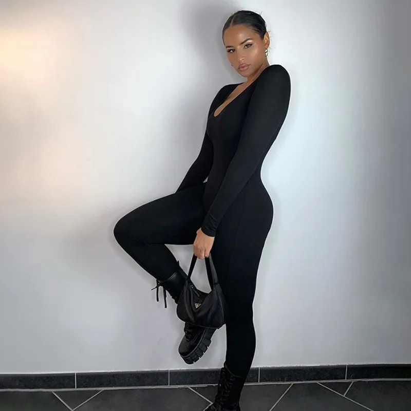 Long Sleeve Playsuits Streetwear Overalls Casual Fitness Fashion Sexy Bodycon Jumpsuit Rompers Y2K Leggings Basic Autumn Women
Long Sleeve Playsuits Streetwear Overalls Casual Fitness Fashion Sexy Bodycon Jumpsuit Rompers Y2K Leggings Basic Autumn Women