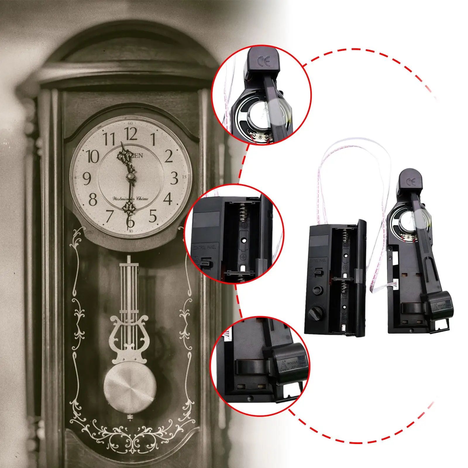 Комплект механизма маятниковых часов, запасные части, замена своими руками
Комплект механизма маятниковых часов, запасные части, замена своими руками