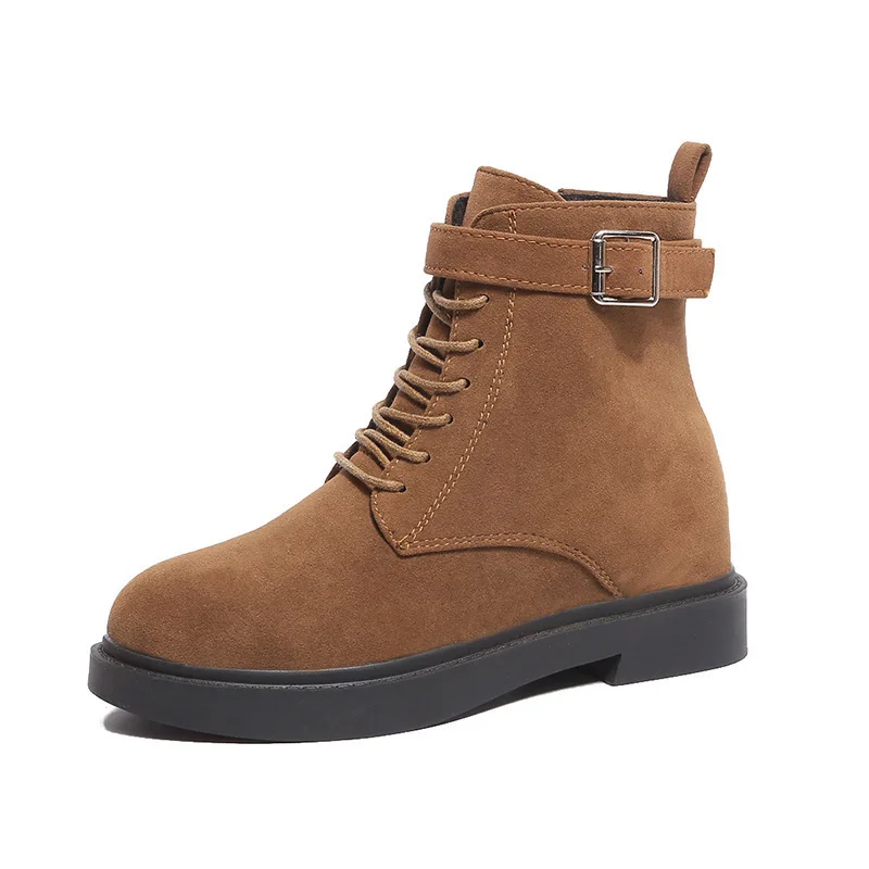 Basic 2022 Women Boots Solid Lace Up Zipper Buckle Casual Ankle Boots Round Toe Flats Women Shoes Winter Short Boots
Basic 2022 Women Boots Solid Lace Up Zipper Buckle Casual Ankle Boots Round Toe Flats Women Shoes Winter Short Boots