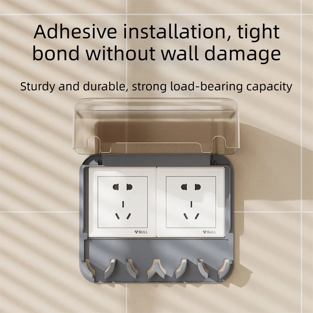 Clear Waterproof Socket Cover Self-Adhesive Durable Outlet Cover No-Drill Installation Easy Install
Clear Waterproof Socket Cover Self-Adhesive Durable Outlet Cover No-Drill Installation Easy Install
