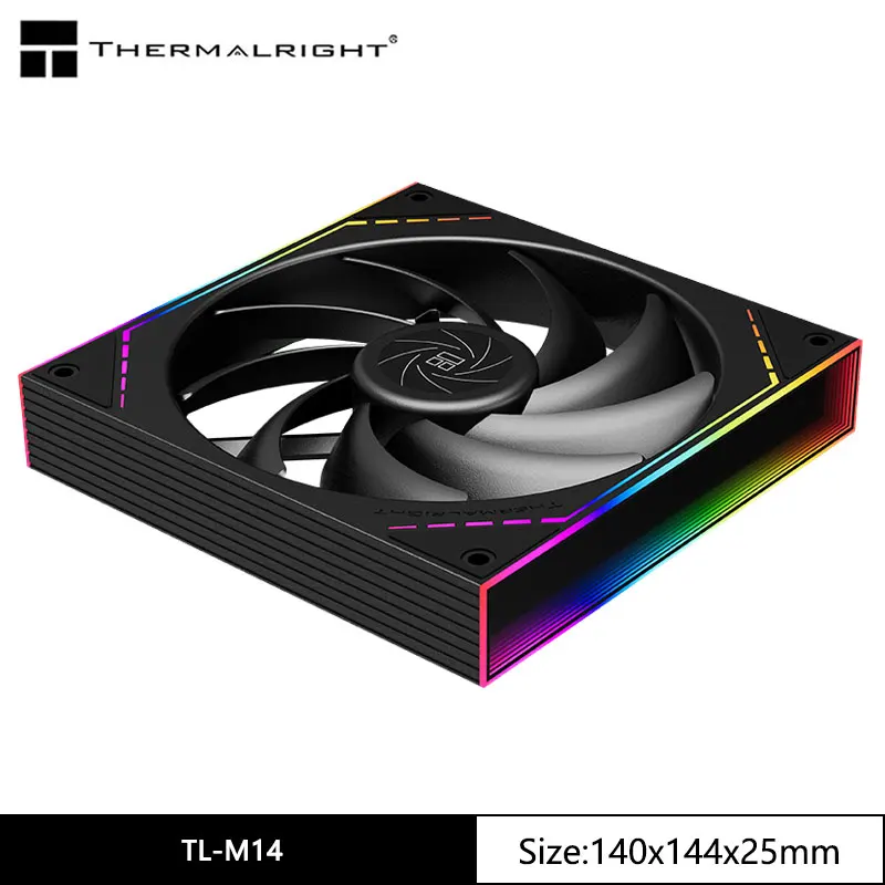 Вентилятор охлаждения корпуса Thermalright TL-M14 ARGB, эффект освещения бесконечной рамы 14 см/9 лопастей 88,75CFM/S-FDB подшипник/вентилятор охлаждения 
Вентилятор охлаждения корпуса Thermalright TL-M14 ARGB, эффект освещения бесконечной рамы 14 см/9 лопастей 88,75CFM/S-FDB подшипник/вентилятор охлаждения
