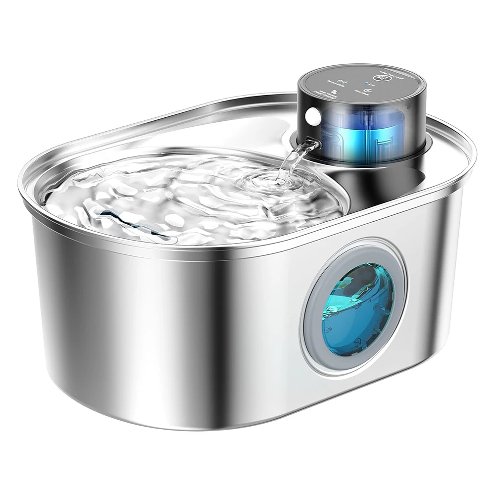st Petwant Wholesale 3.2L Smart Battery Operated 4200mAh Stainless Steel Timer Cordless Ultra Quiet Pet Water Dispenser
st Petwant Wholesale 3.2L Smart Battery Operated 4200mAh Stainless Steel Timer Cordless Ultra Quiet Pet Water Dispenser