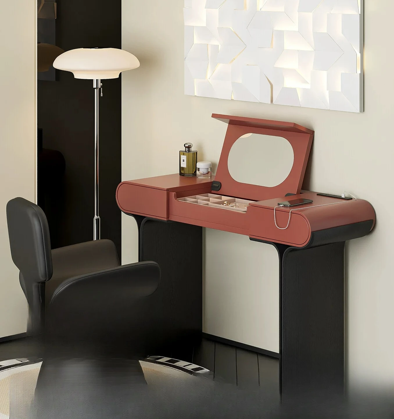 PYJ Italian minimalist high-end bedroom wabi sand wind light luxury small apartment flip dresser
PYJ Italian minimalist high-end bedroom wabi sand wind light luxury small apartment flip dresser
