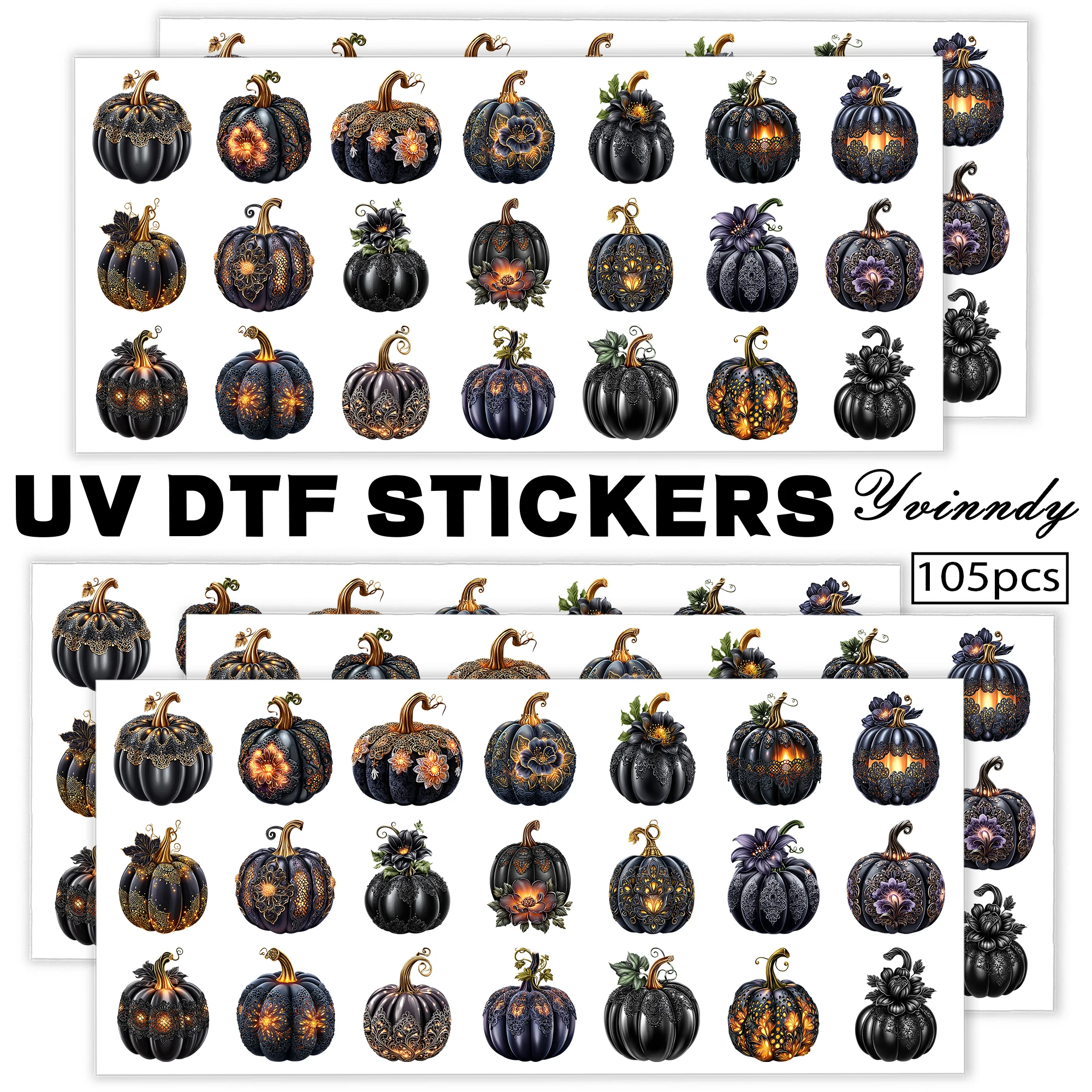 105Pcs/Set Dark Pumpkin Keychain Transfer Paper UV DTF Transfer Paper Durable High-viscosity Transfer Paper
105Pcs/Set Dark Pumpkin Keychain Transfer Paper UV DTF Transfer Paper Durable High-viscosity Transfer Paper