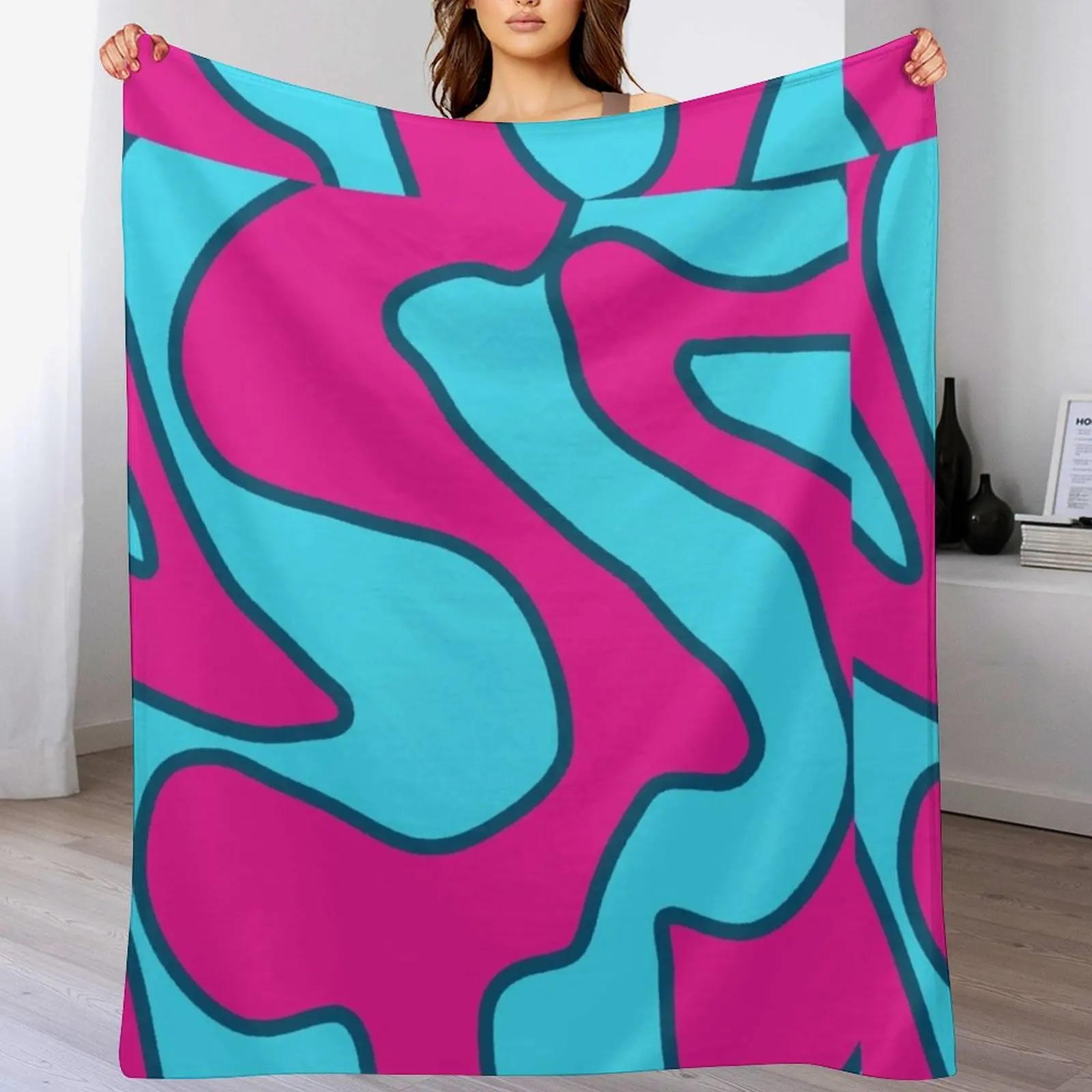 Pink Teal Turquoise Bold Abstract Art Minimalist Painting Throw Blanket Cute Loose Kid'S Winter beds Blankets
Pink Teal Turquoise Bold Abstract Art Minimalist Painting Throw Blanket Cute Loose Kid'S Winter beds Blankets