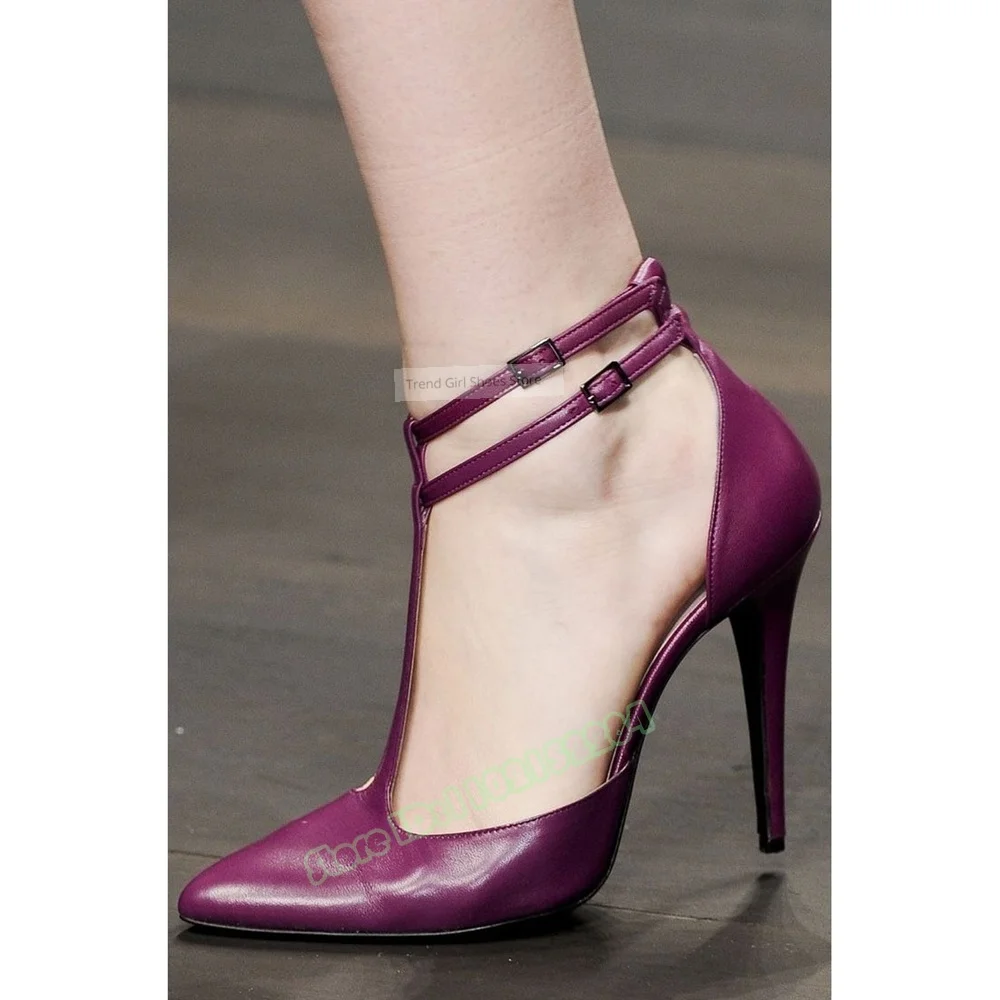 T Straps Buckles Sandals Pointy Toe Solid Leather Thin High Heels Shallow Sandals Women New Shoes Summer Party Designer Casual
T Straps Buckles Sandals Pointy Toe Solid Leather Thin High Heels Shallow Sandals Women New Shoes Summer Party Designer Casual