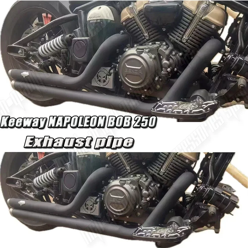 For Keeway NAPOLEON BOB 250 BENDA Napoleonbob 250 NAPOLEON250 net exhaust pipe right side unilateral double sound wave
For Keeway NAPOLEON BOB 250 BENDA Napoleonbob 250 NAPOLEON250 net exhaust pipe right side unilateral double sound wave