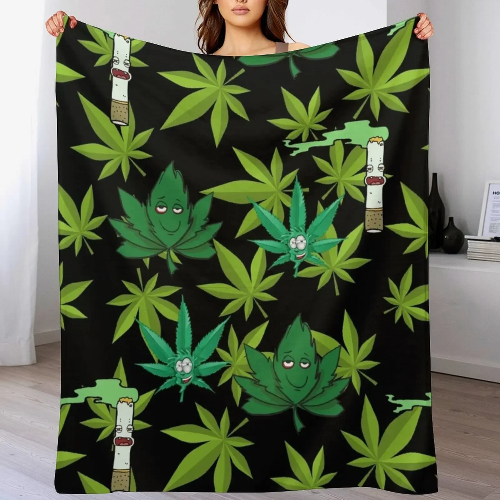 Weed Pattern Throw Blanket No Pilling Soft Warm Blanket for Bed
Weed Pattern Throw Blanket No Pilling Soft Warm Blanket for Bed
