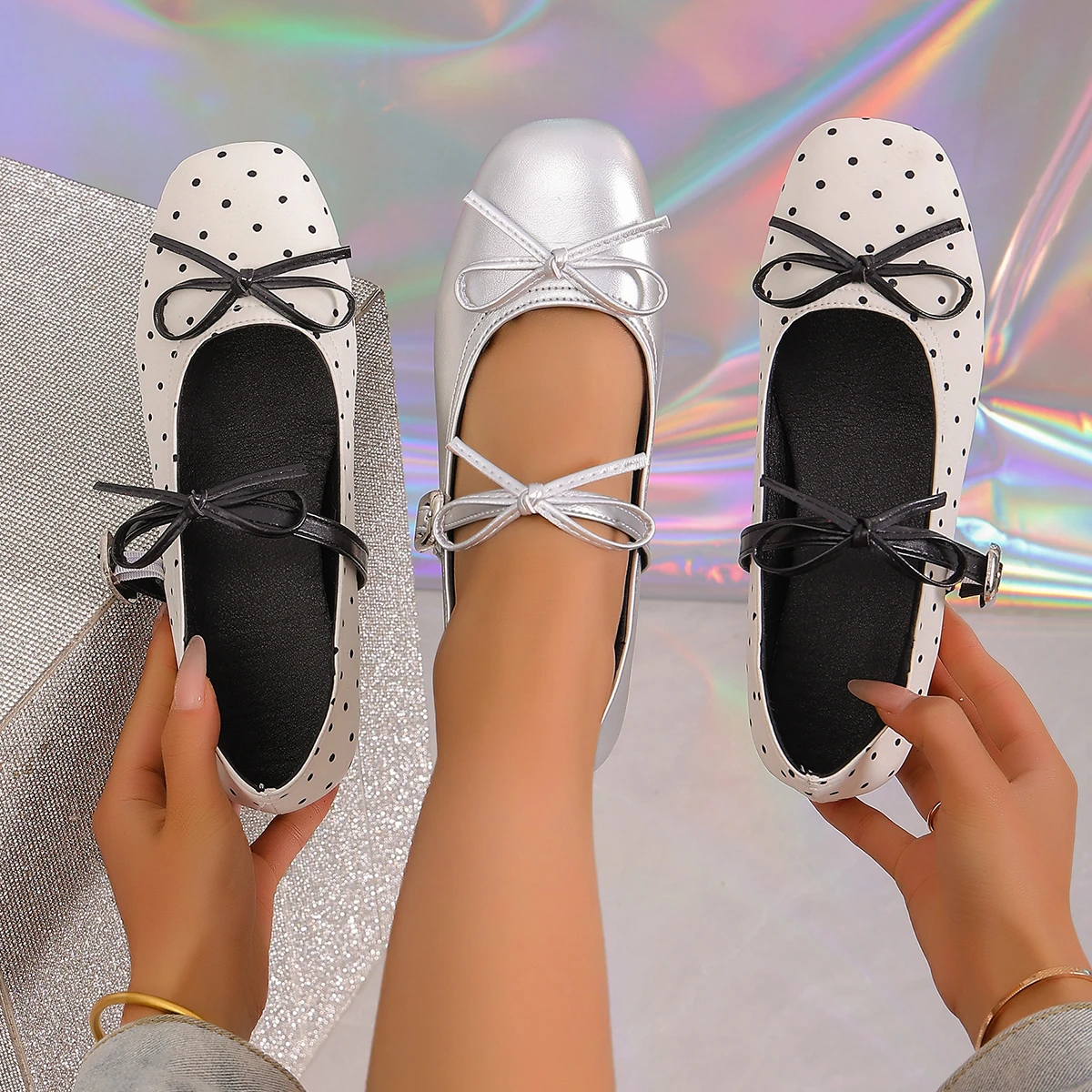 New Style Fashionable Comfortable Inner Heightening Shallow Mouth Women's Shoes Casual Lightweight Round Toe Bow Midheeled Shoes
New Style Fashionable Comfortable Inner Heightening Shallow Mouth Women's Shoes Casual Lightweight Round Toe Bow Midheeled Shoes