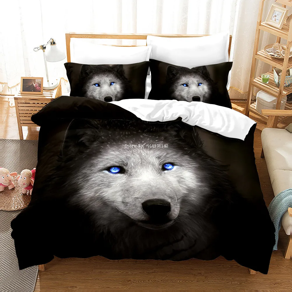 Queen/King Size Deluxe 3D Cartoon Wolf - Printed Bedding Set with Down Quilt & Pillow Covers - Comfortable for Adult & Children
Queen/King Size Deluxe 3D Cartoon Wolf - Printed Bedding Set with Down Quilt & Pillow Covers - Comfortable for Adult & Children