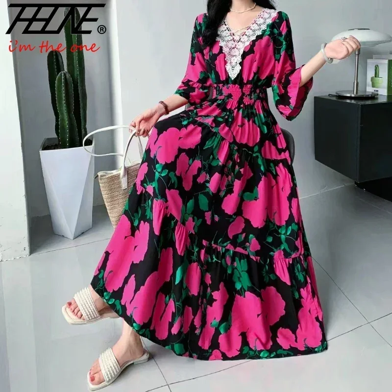 Maxi Long Lace Dress Women Summer Indian Clothes Vestidos Para Mujer Robe Bohemian Cotton Floral Beach Korean Style Casual
Maxi Long Lace Dress Women Summer Indian Clothes Vestidos Para Mujer Robe Bohemian Cotton Floral Beach Korean Style Casual