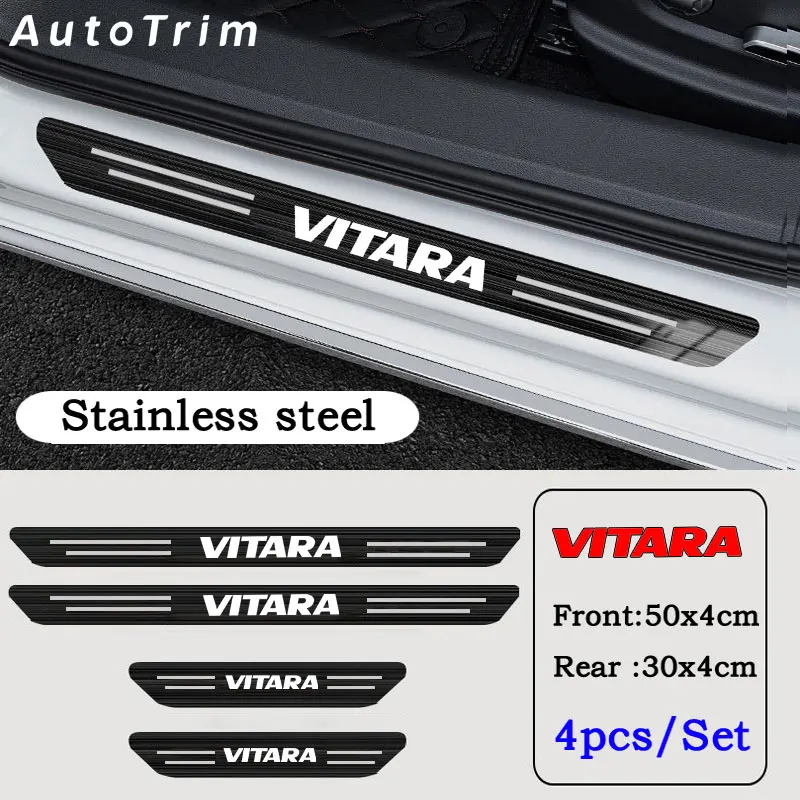 4pcs Car Stainless Door Sill Strip 3D Metal Brushed Black Threshold Sticker Protection Decorative Strip for Suzuki Vitara
4pcs Car Stainless Door Sill Strip 3D Metal Brushed Black Threshold Sticker Protection Decorative Strip for Suzuki Vitara