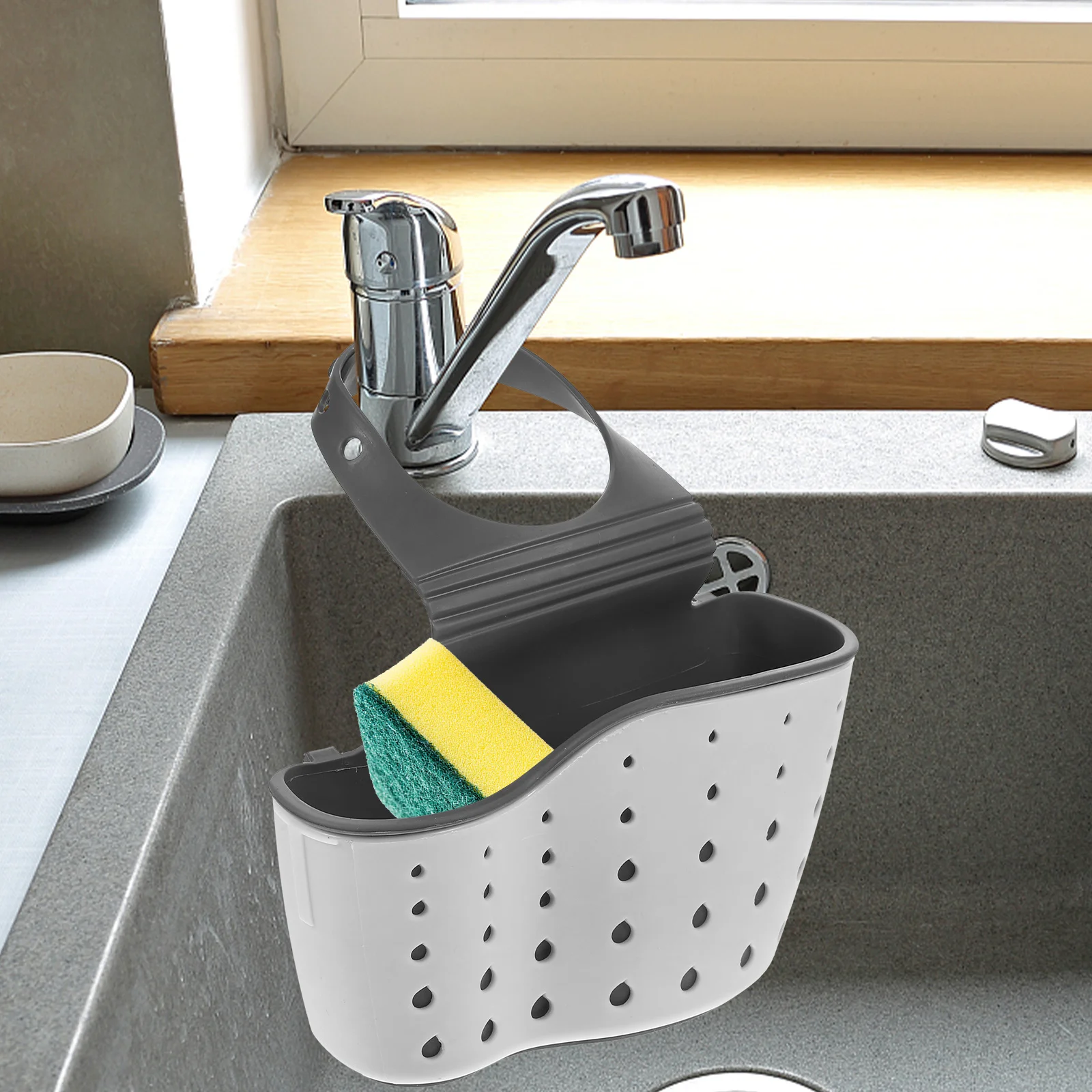 Automatic Sponge Holder Kitchen Strainer The Dish Sponges White Hanging Drain Basket
Automatic Sponge Holder Kitchen Strainer The Dish Sponges White Hanging Drain Basket