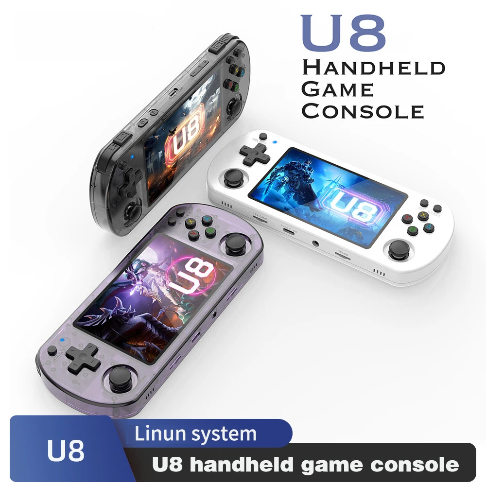 U8 Retro Handheld Game Console Linux System 4.0" IPS Screen Portable Pocket Video Player 64GB/128GB R36S landscape
U8 Retro Handheld Game Console Linux System 4.0" IPS Screen Portable Pocket Video Player 64GB/128GB R36S landscape