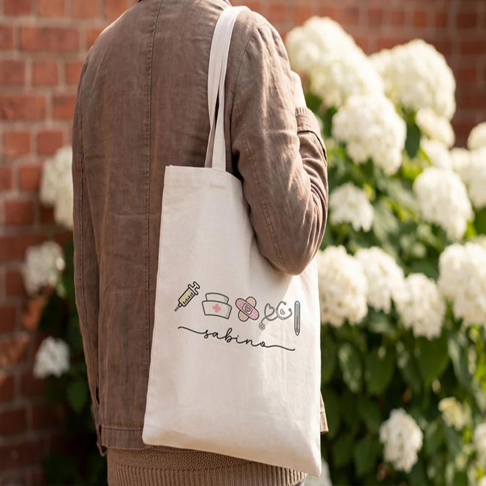 Durable Nurse Tote Bag Personalized Cute Custom Name Canvas Nurse Tote Bag Nursing School Gift Practical Travel Carry Bag
Durable Nurse Tote Bag Personalized Cute Custom Name Canvas Nurse Tote Bag Nursing School Gift Practical Travel Carry Bag