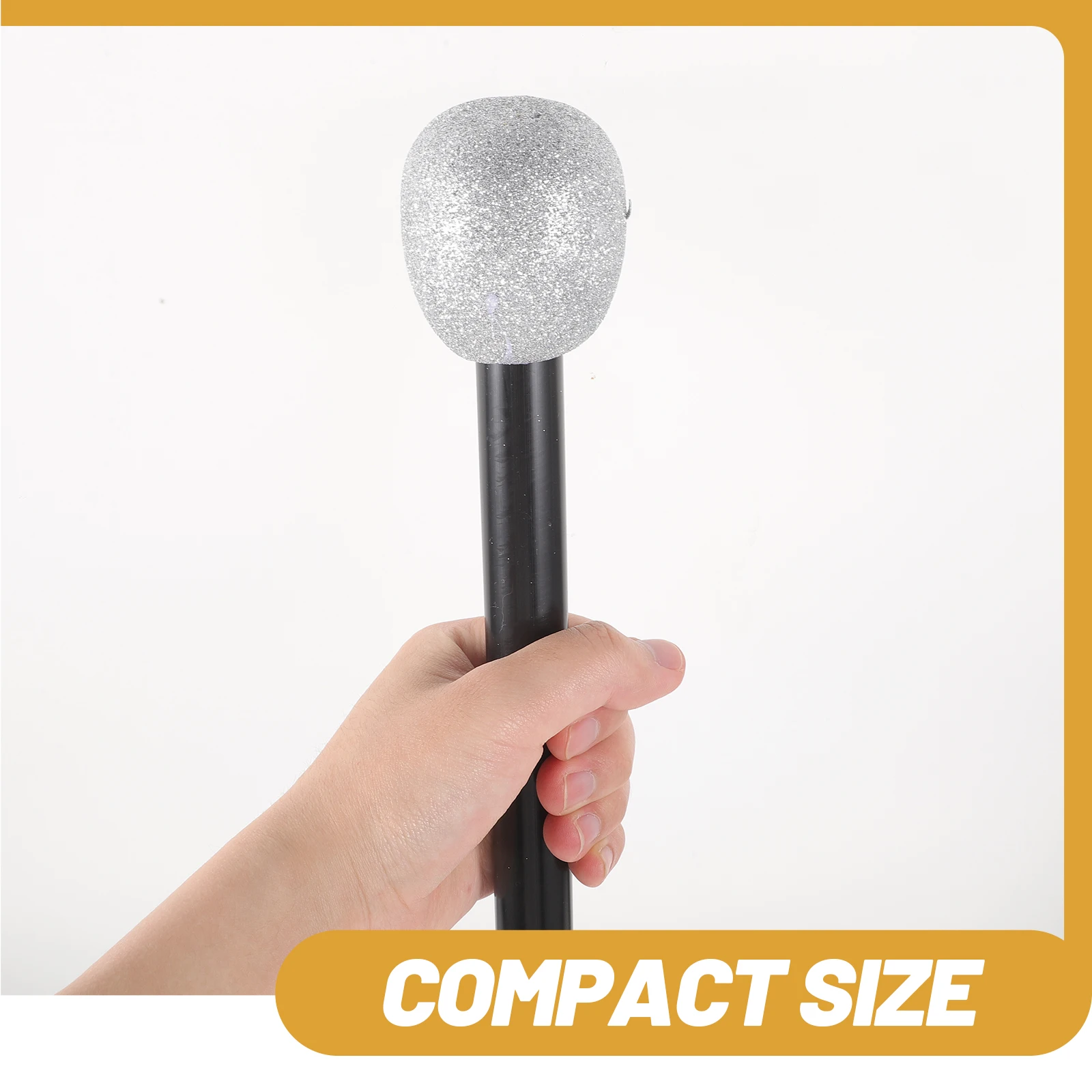 2 Pcs Foam Microphones Kids Party Stage Props Toy Microphone with Silver Powder Safe Lightweight Musical Instruments
2 Pcs Foam Microphones Kids Party Stage Props Toy Microphone with Silver Powder Safe Lightweight Musical Instruments