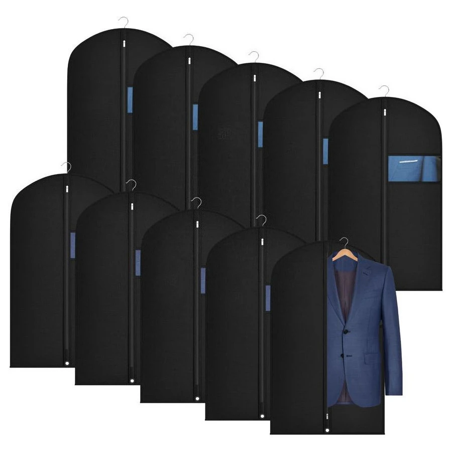10 Pack Suit Bags Garment Bag for Men Storage, 40Inch Suit Bags for Closet Storage with Clear Window and ID Card Holder for Suit
10 Pack Suit Bags Garment Bag for Men Storage, 40Inch Suit Bags for Closet Storage with Clear Window and ID Card Holder for Suit